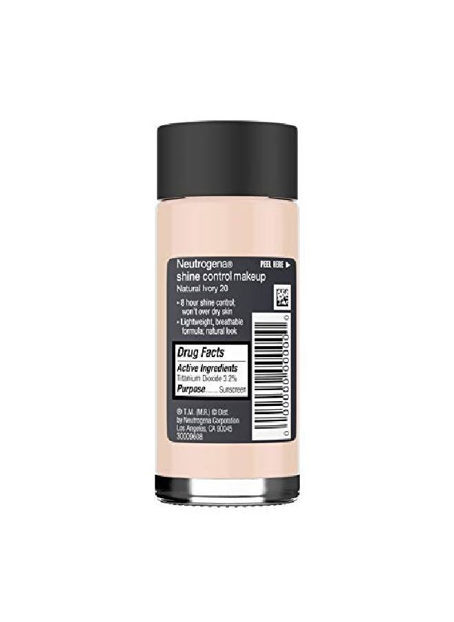 Neutrogena Shine Control Liquid Makeup Spf 20 Natural Ivory 20 1 Ounce  - Image 5