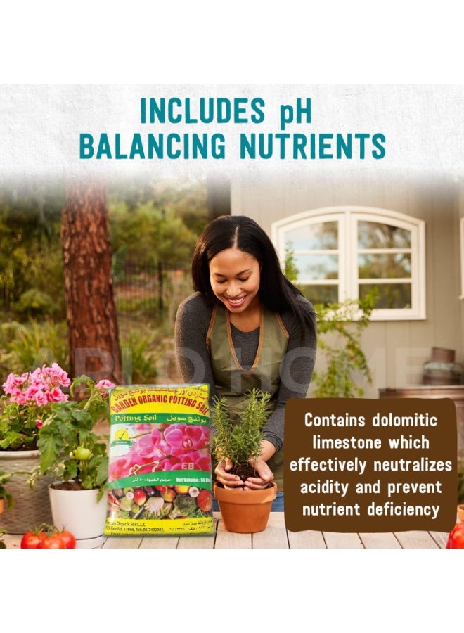 Garden Potting Soil 50 Litres - Organic Soil Green Pro/Organic Potting Soil With Micro Nutirients For Indoor And Outdoor Plants Soil - Image 3