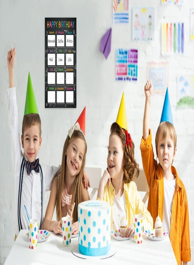 JUESMOS Black Board Birthday Chart Posters for Classroom - Image 2
