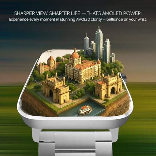 PunnkFunnk H18 Pro Smartwatch for Men & Women | 2.01" HD TFT Display | Bluetooth Calling | Heart Rate & SpO2 Monitor | Long Battery Life | IP67 Fitness Watch with Multiple Sports Modes- (Metal Silver) - Image 2