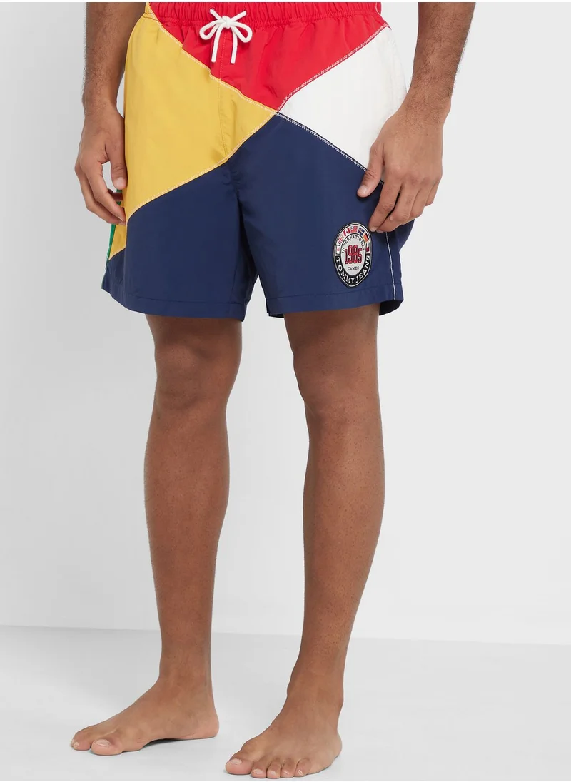 TOMMY JEANS Logo Color Block Shorts