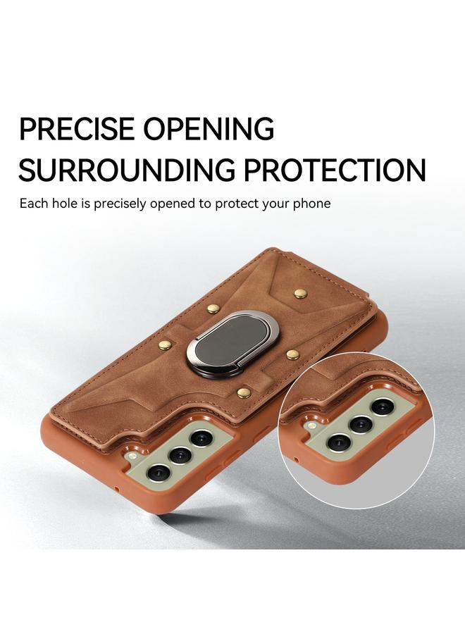 اس-توب جراب لهاتف Samsung Galaxy S21 FE 5G Armor Ring Wallet غطاء خلفي للهاتف - Image 5