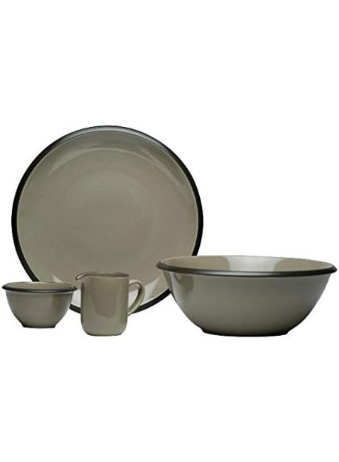 Red Vanilla Vanilla Hampshire Grey 16 Piece Dinner Set 1 White - Image 3