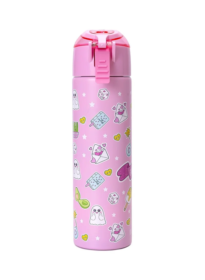 Eazy Kids Eazy Kids Insulated Steel Water Bottle w/Spray Pink - 640ml