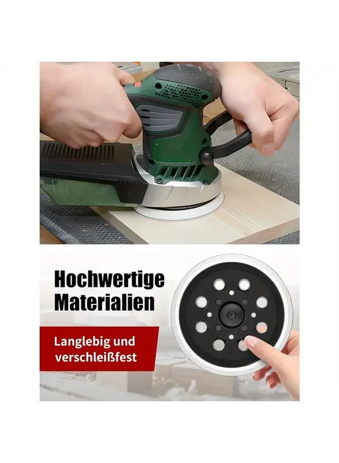 1pc 8 Hole Grinding Disc Medium Grit Sandpaper Backing Pad For PEX 300 400 AE Eccentric Sander - Image 2