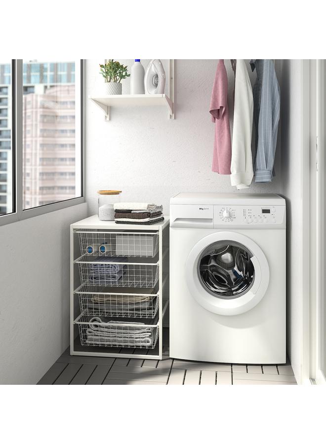 زبون مجموعة تخزين، أبيض، 50X51X70 سم - Image 2