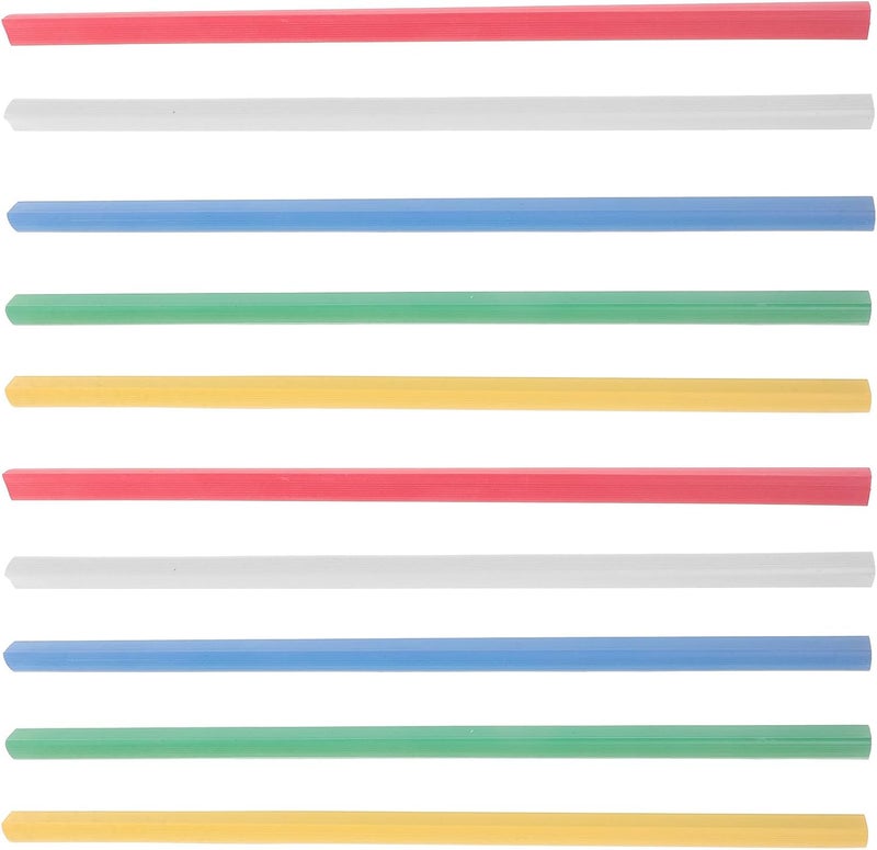 30pcs Plastic Slide Binders Pull Rod Clips 0.9cm Solid Color Binding Bars for A4 File Folders Office School Report Covers - Image 1