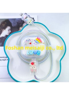 ماركة غير محددة جراب حماية لهاتف iPhone من Gel Dropping British Standard للشحن السريع من Apple بقوة 20 وات، جراب حماية لكابل بيانات iPhone - المواصفات: Cloud Cinnamon Dog British Standard  - Image 5