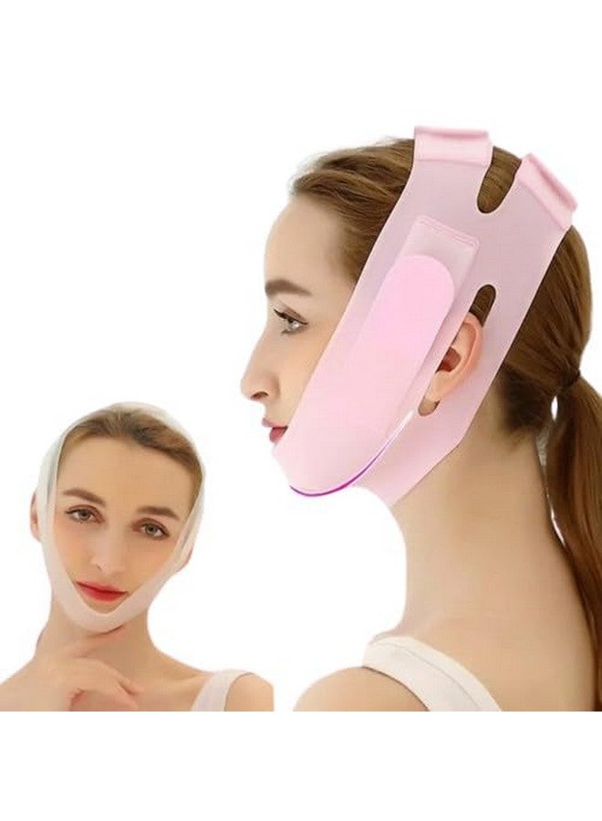 SWAMINE Silicon V Line Lifting Face Lifting Mask,Double Chin Lift Mask, Double Chin Reducer For Women And Men Tightening Skin Cheek Chin Neck Slimming Thin Belt,1 Count - Image 1