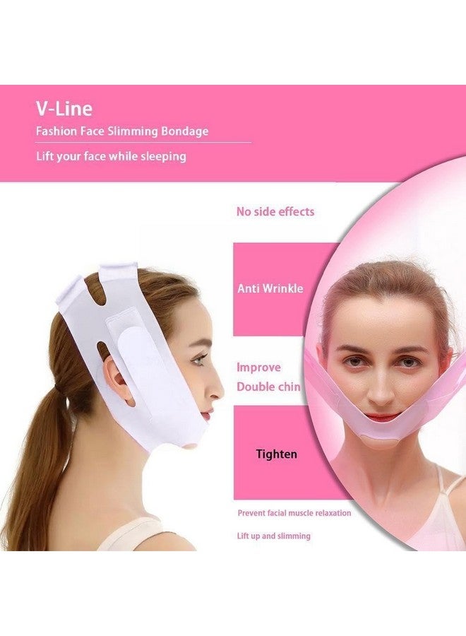 SWAMINE Silicon V Line Lifting Face Lifting Mask,Double Chin Lift Mask, Double Chin Reducer For Women And Men Tightening Skin Cheek Chin Neck Slimming Thin Belt,1 Count - Image 3