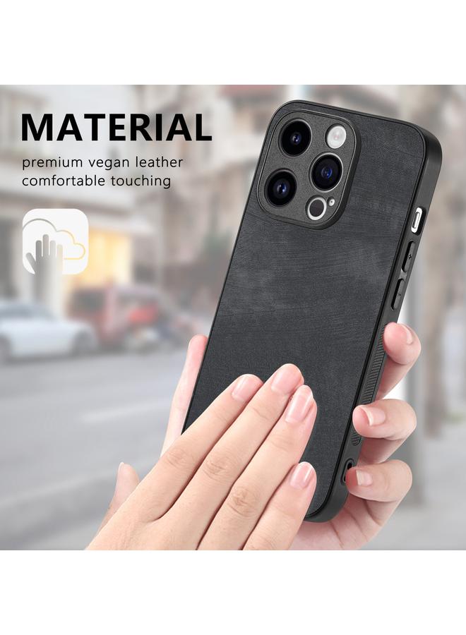 زبون جراب لهاتف iPhone 13 Pro Max مصنوع من الجلد العتيق وغطاء خلفي من البولي كربونات - Image 4