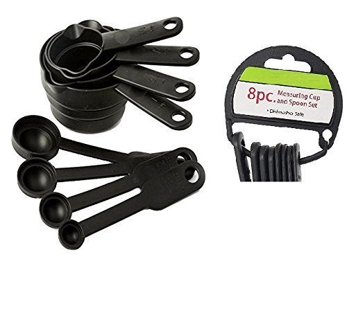 Shopper52 Shopper52 Silicone NonStick Spatula and Brush with 8 Piece Measuring Cup Spoon Set for Cooking Baking Measuring Spoon with Silicone Spatula and Brush  - Image 2