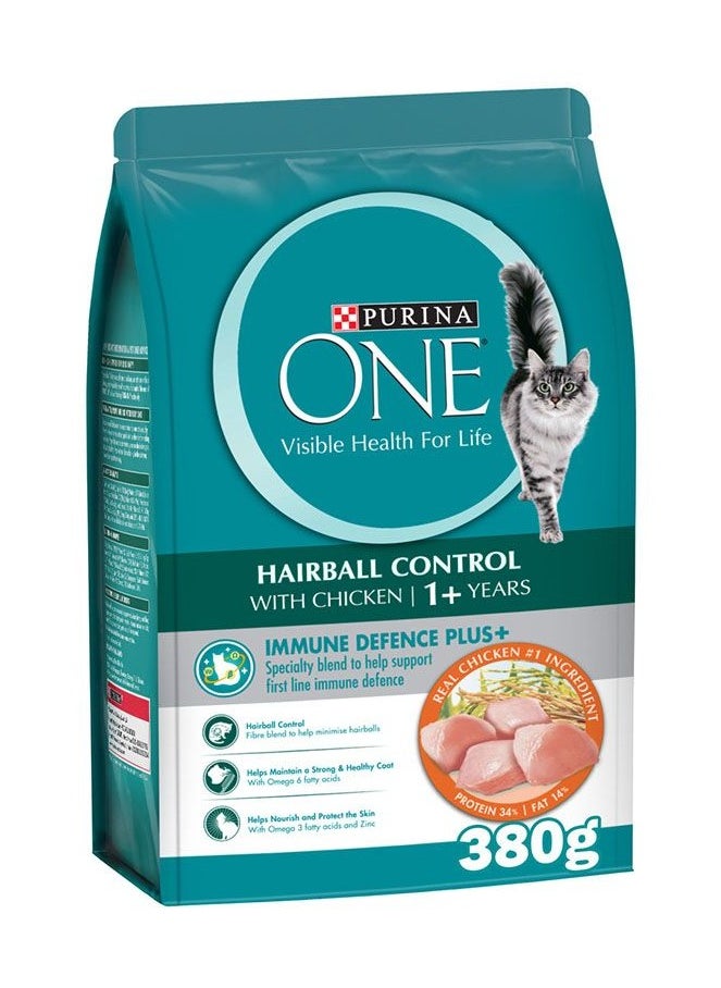 Purina ONE - Purina One Hairball Control Dry Cat Food - 380 g - Image 1