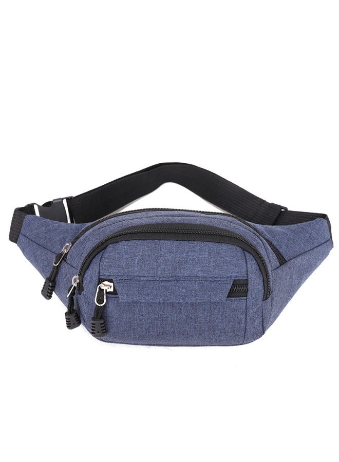 Generic Waist Bag Men's And Women's Multi-functional Large Capacity Cash Register Business Bag Wear-resistant Outdoor Sports Mobile Phone Wallet Wallet Waist Bag-Color:Red  - Image 4