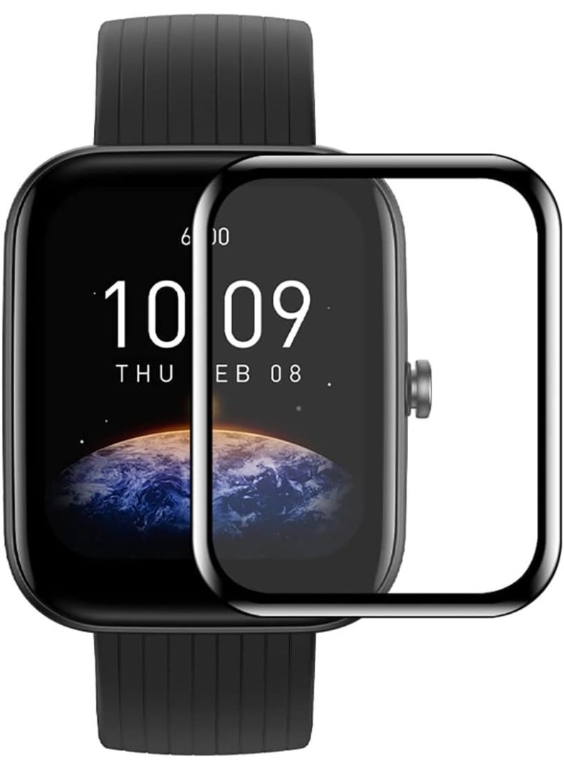 واقي شاشة لساعة أمازفيت بيب 6، فيلم حماية ثلاثي الأبعاد منحني بحواف ناعمة [مضاد للخدش] [خالٍ من الفقاعات] [مقاوم للكسر للغاية] [حساس للغاية] (ليس زجاجًا) - Image 1