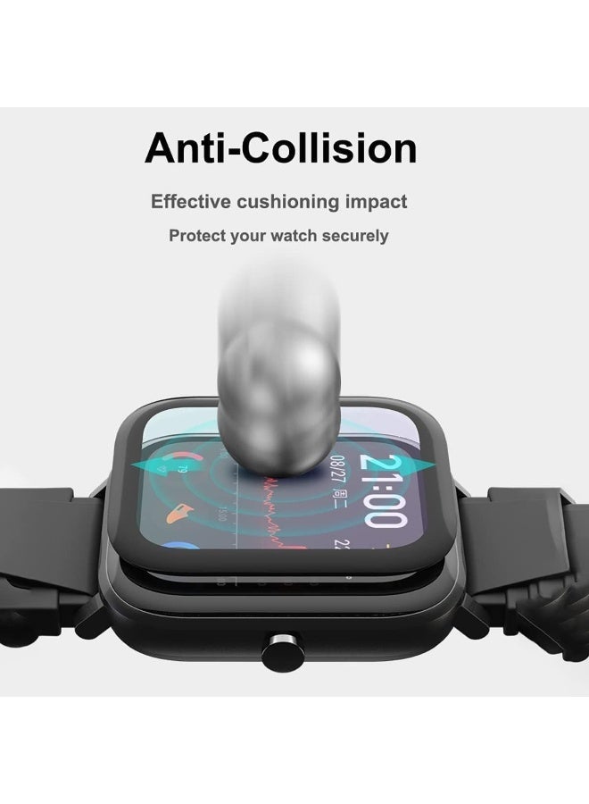 واقي شاشة لساعة أمازفيت بيب 6، فيلم حماية ثلاثي الأبعاد منحني بحواف ناعمة [مضاد للخدش] [خالٍ من الفقاعات] [مقاوم للكسر للغاية] [حساس للغاية] (ليس زجاجًا) - Image 3