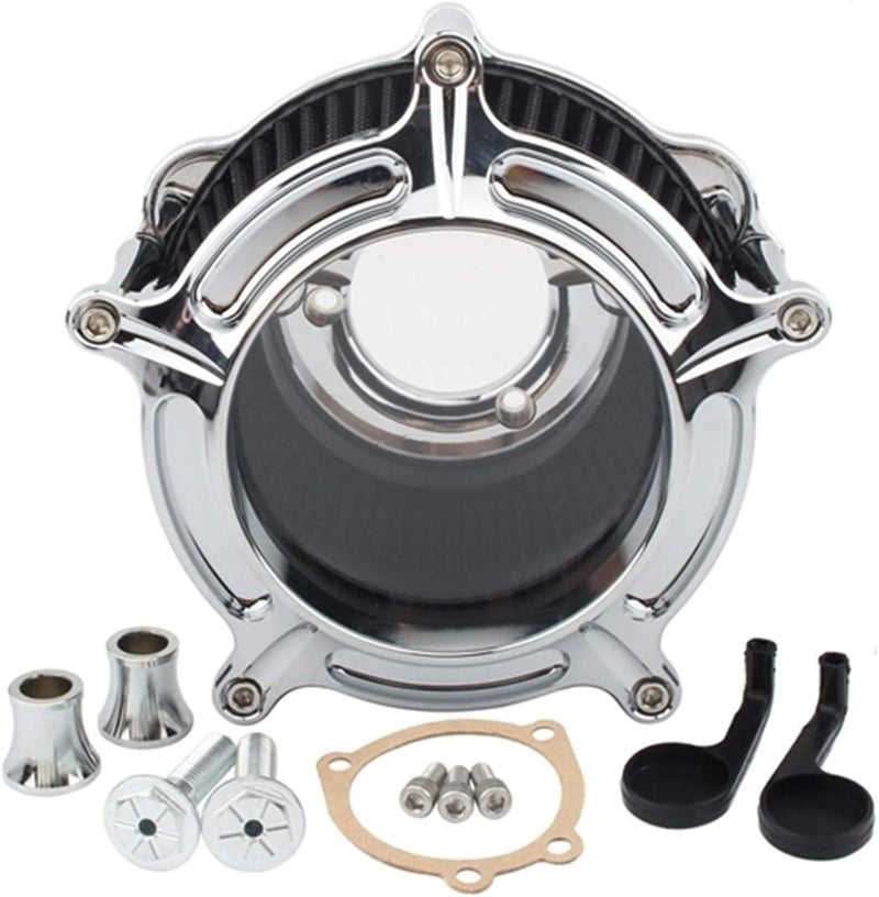 DEMULAX See Through Air Cleaner Intake Kit for Harley Motorcycles - Image 1