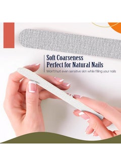 MARYTON Maryton 50Pcs Disposable Nail File, 5 Inch Thin Emery Boards 180/180 Grit Nail Files for Natural Nails, Professional Pedicure Manicure Tools Set  - Image 2