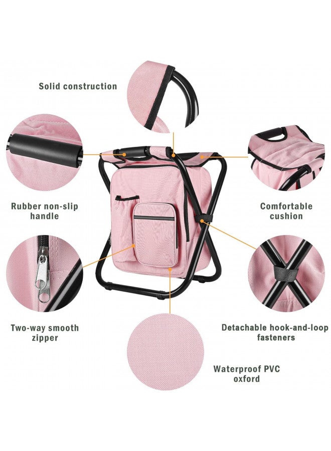 Kikerike Backpack Stool Cooler Chair Heavy Duty 400 LBS Max Load Portable Lightweight Stool Backpack Folding Fishing Cooler Stool for Camping Hunting Fishing - Image 4