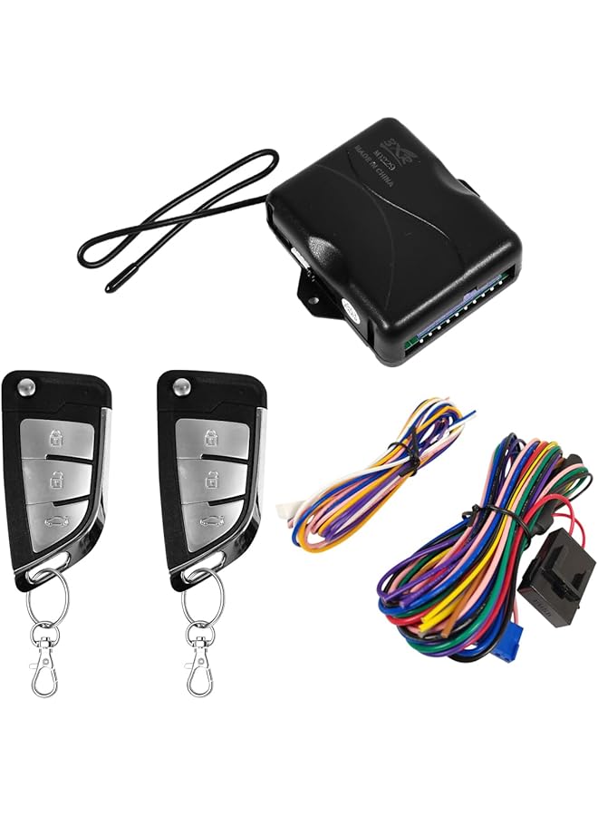 3Xr Car Keyless Entry System M1229, Car Central Power Door Lock With 4 on Remote Control Transmitter, Electrical Anti-Theft Installations For Vehicles - Image 1