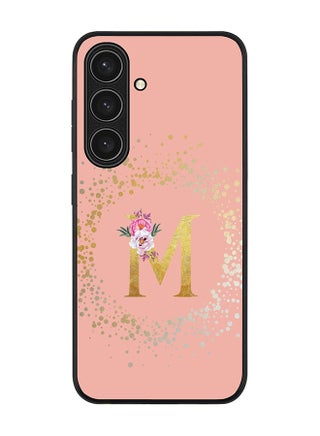 Rugged Black edge case for Samsung Galaxy S24 FE, Slim fit Case Cover - Custom Monogram Initial Letter Floral Pattern Alphabet - M (Rose Pink ) - pzsku/Z785E8AC21D6BD7A1F373Z/45/_/1725356523/666c7147-9869-4296-a618-25ecaabf088b