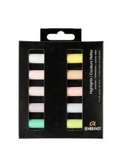 REMBRANDT Soft Pastel Micro Set 10Piece Half Sticks Highlights Selection  - Image 1