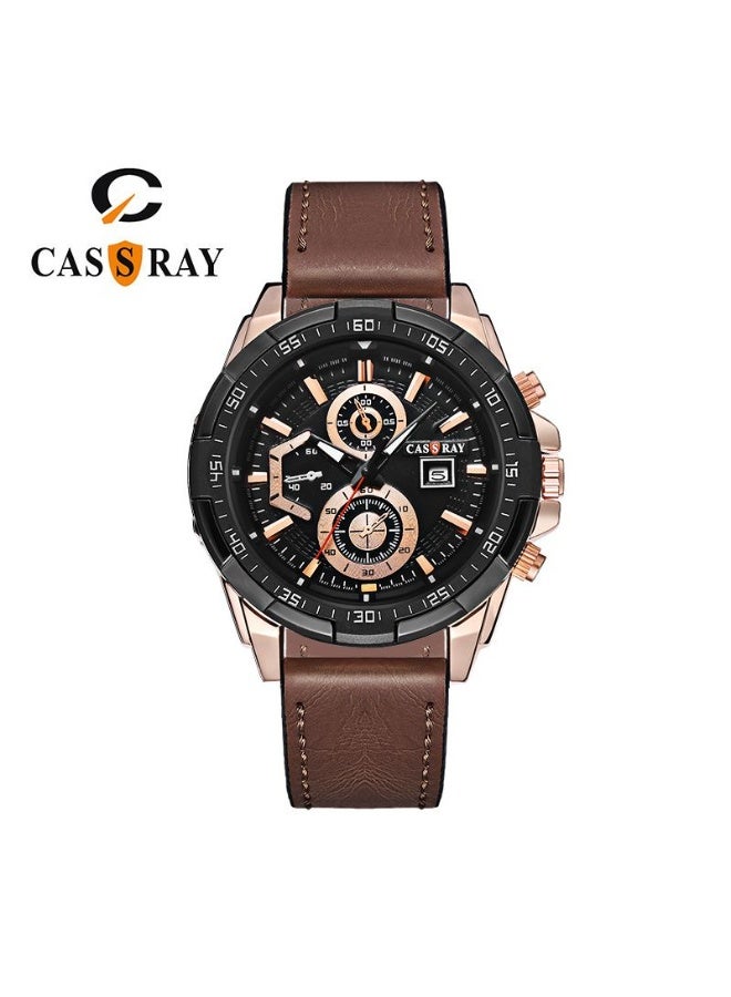 CASSRAY New glow-in-the-dark watch for boys and teenagers, trendy sports watch for men, cool watch for Instagram users, vintage waterproof quartz watch, retro quartz watch - Image 1