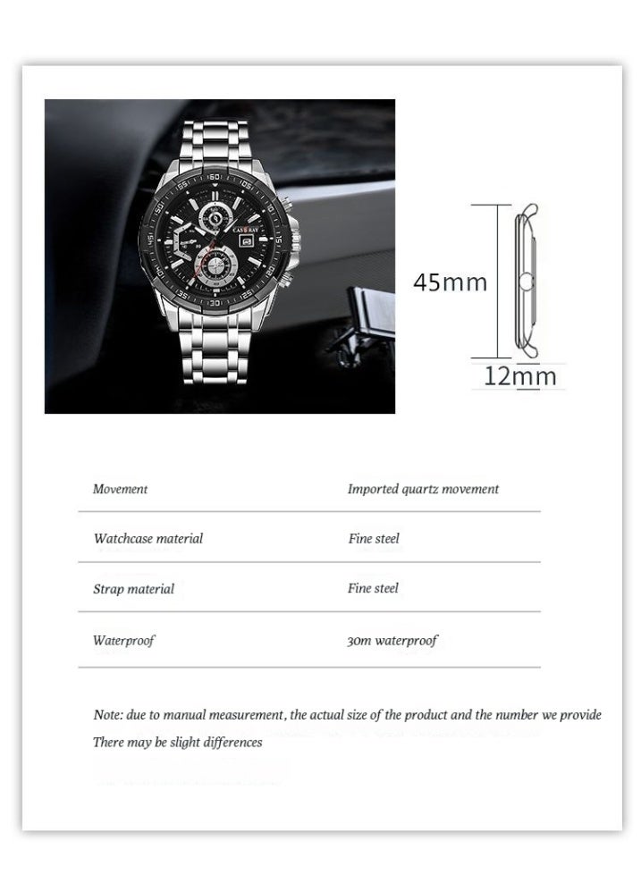 CASSRAY New glow-in-the-dark watch for boys and teenagers, trendy sports watch for men, cool watch for Instagram users, vintage waterproof quartz watch, retro quartz watch - Image 2