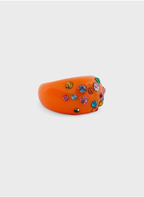 Funky Acrylic Stone Ring