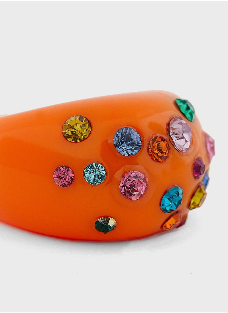Ginger - Funky Acrylic Stone Ring - Image 1
