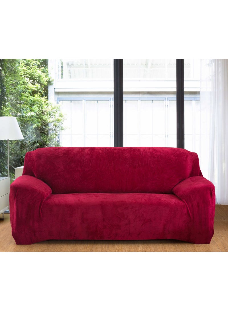 KUYING New Elastic Plush All Inclusive Thickened Full Cover Sofa Cover 