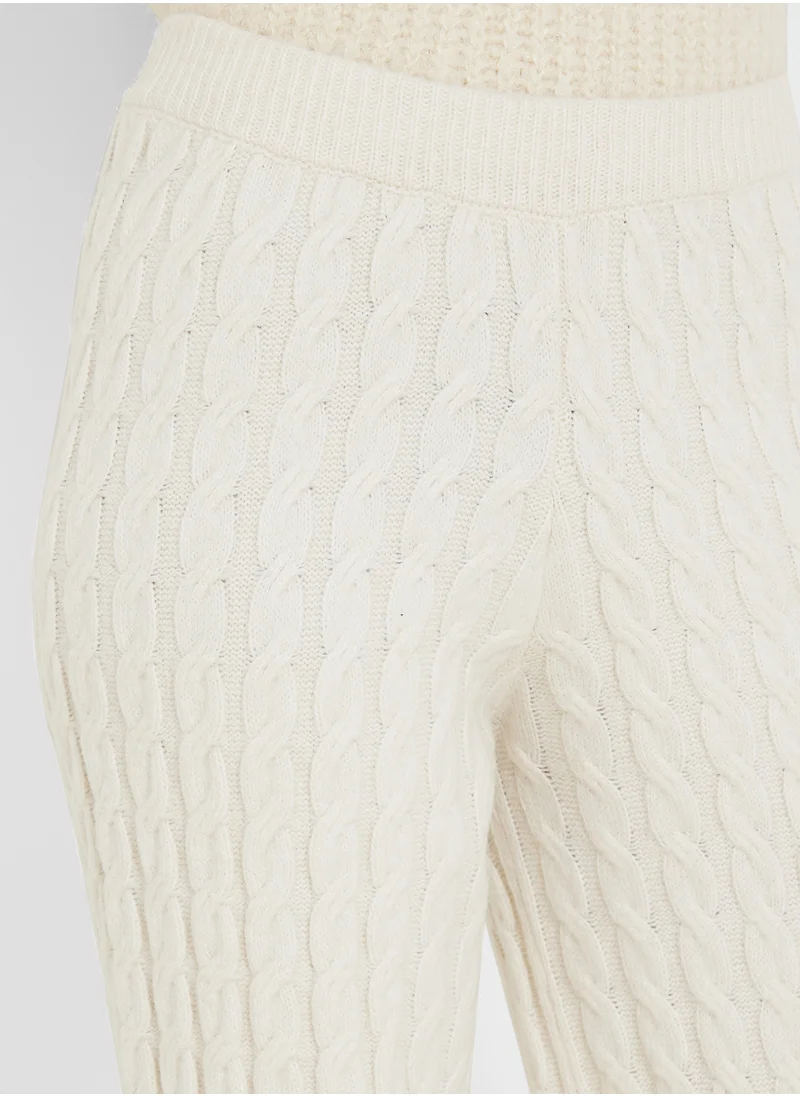 4th & Reckless Mid Waist Wide Leg Kinitted Pants