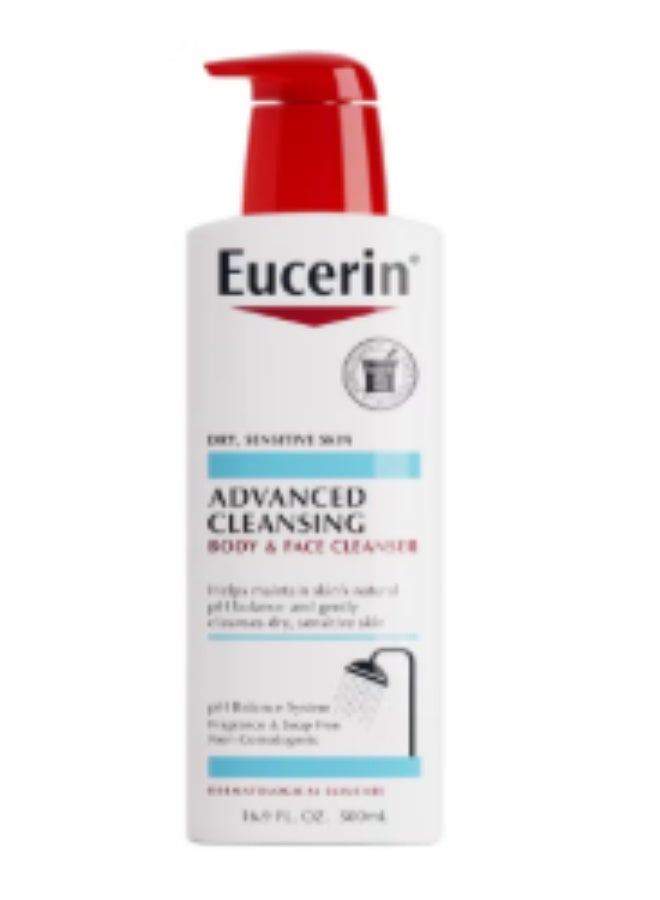 Eucerin Advanced Cleansing Body And Face Cleanser 16.9Fluid Ounce - Image 2