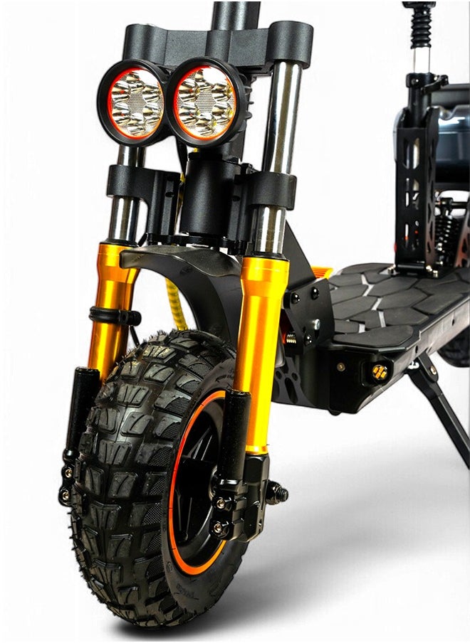 Wind Horse H4 Electric Scooter with 1800W Motor, 48V 13Ah Battery, 50KM/H Speed, 29KM Range, 11 Inches Tires, Dual Suspension, Disc Brakes, Remote Lock System, Storage Box and Seat  - Image 4