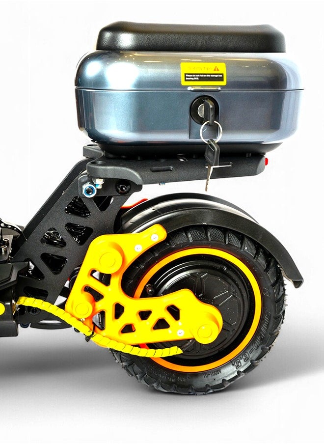 Wind Horse H4 Electric Scooter with 1800W Motor, 48V 13Ah Battery, 50KM/H Speed, 29KM Range, 11 Inches Tires, Dual Suspension, Disc Brakes, Remote Lock System, Storage Box and Seat  - Image 5