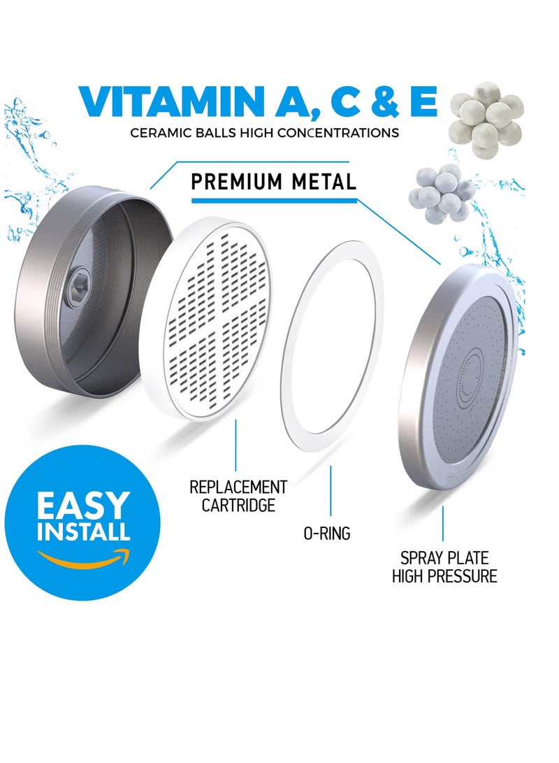 Captaintech 20 Stage Shower Filter Luxury Filtered Head Set for Hard Water Removes Chlorine and Harmful Substances Showerhead High Output - Image 5