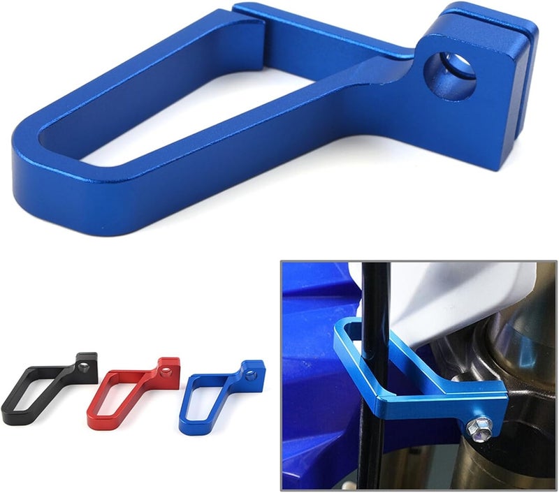 Yurefax CNC Motorcycle Brake Line Hose Clamp - Red - Image 3