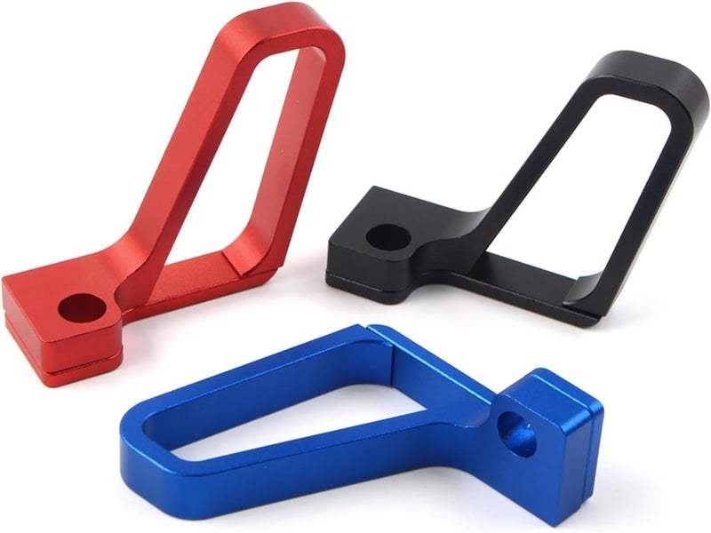 Yurefax CNC Motorcycle Brake Line Hose Clamp - Red - Image 4