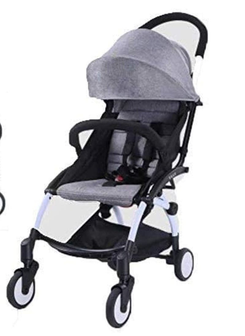 Generic Shock Proof Stroller Pram|Extra Wide Seat|360° Rotating Wheels|Air Travel Cabin|Single Hand Fold|Lightweight | Newborn Baby/Kids,0-3 Years Stroller  - Image 1