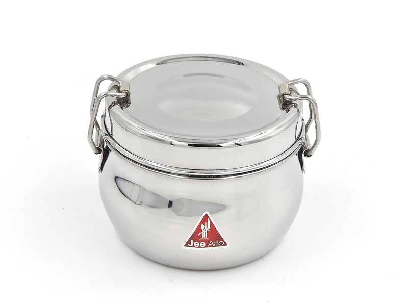 JEE ALTO Food Pack Lunch Box with Steel Separator Cup and Locking Clip Cup 400 ml Bottom Cup 600 ml - Image 1