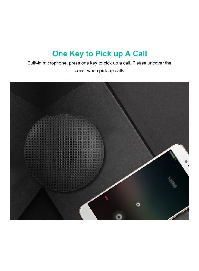NIBEMINENT F5 Water Resistant Bluetooth Speaker V8619B-V Black  - Image 4