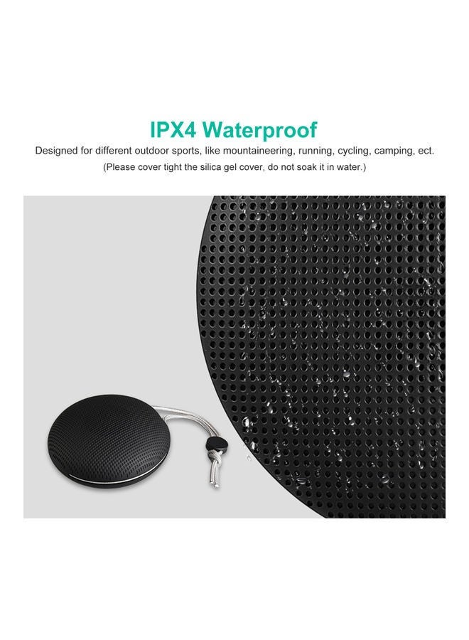 NIBEMINENT F5 Water Resistant Bluetooth Speaker V8619B-V Black  - Image 3