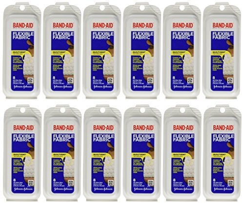 Band-Aid Bandaid Flex Fabric Travel Pack 8 Eachpack 12 Pack - Image 1