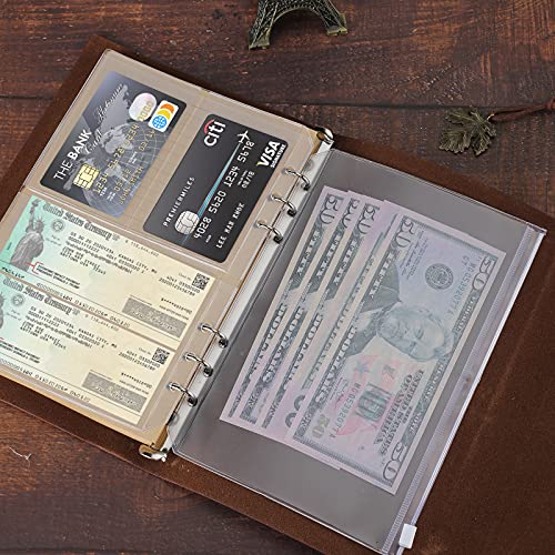 Billtigif PU Leather Journal Notebook, Refillable Travel Vintage Writing Journals Diary, Gifts for Women, Men, Teen Girls and Boys, 100GSM Lined Paper,160 Pages(Brown, A5 9.2" x 6.5") - Image 5