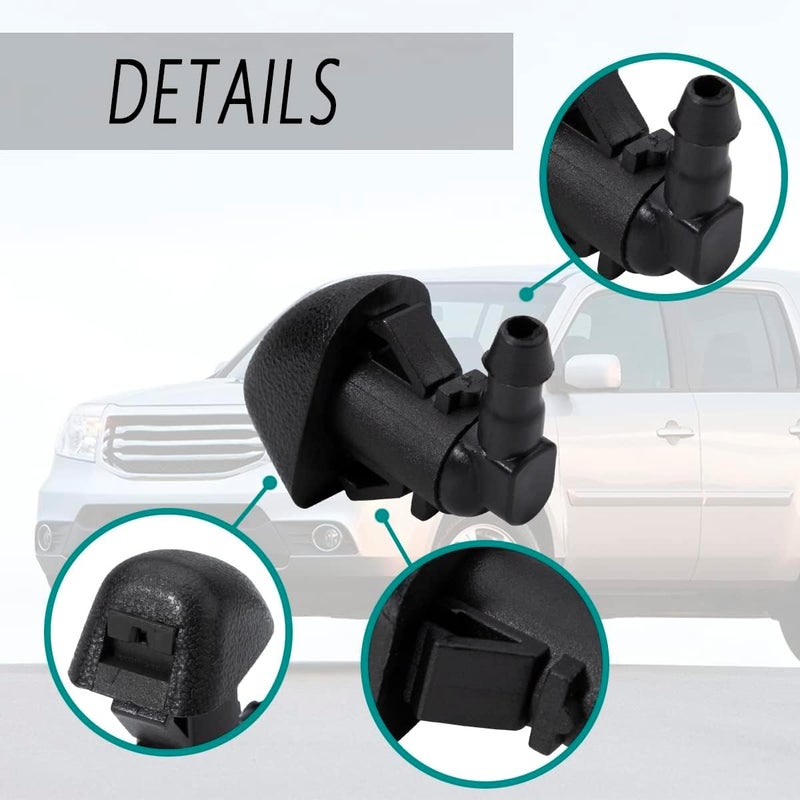 NFSpeeding Windshield Washer Nozzles Kit for Honda Pilot 2009-2015 - Image 3
