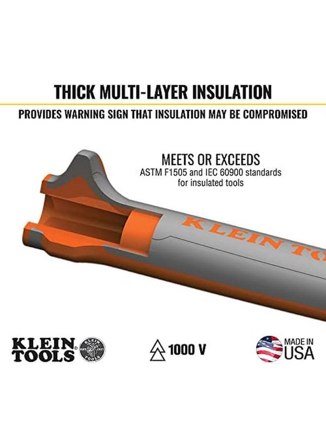 Klein Tools 2139Nerins 1000V Insulated Side Cutter Pliers High Leverage Design Induction Hardened Knives 9 Inch  - Image 3
