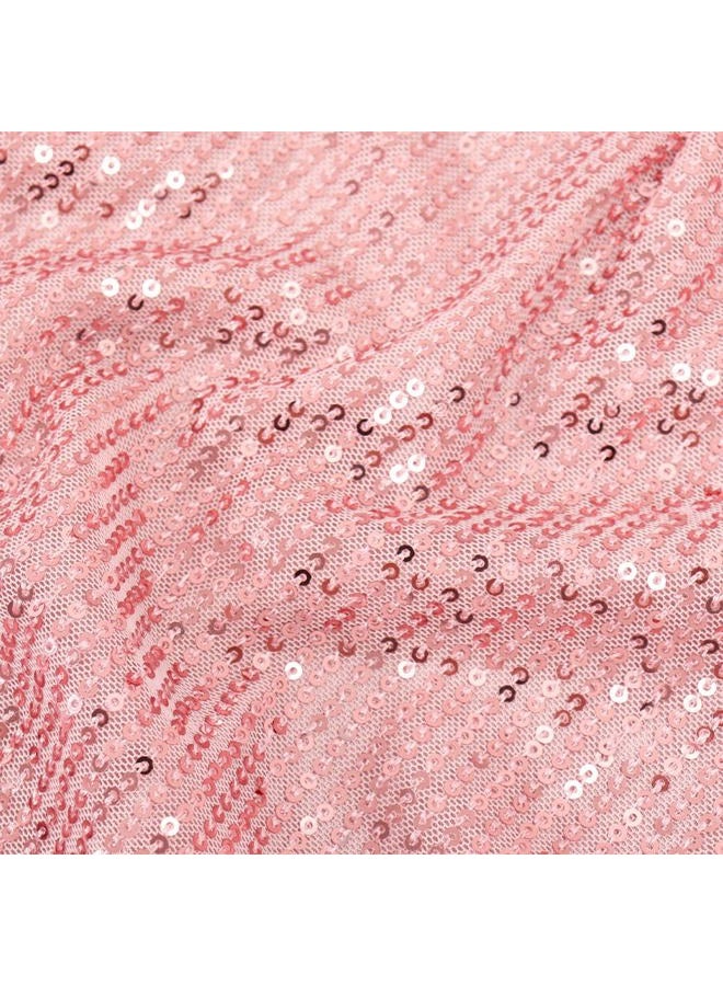 Noomelfish Girls Camisole Sequin Tank Tops Sparkly Glitter Cami Dance Sleeveless Shirt (5-12 Years), Pink, 7-8 Years - Image 5