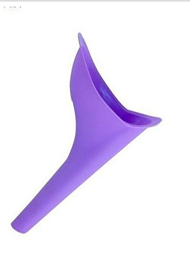 KARP Portable Soft Silicone Urinal Funnel Stand Up & Pee For Women (Purple) - Image 3