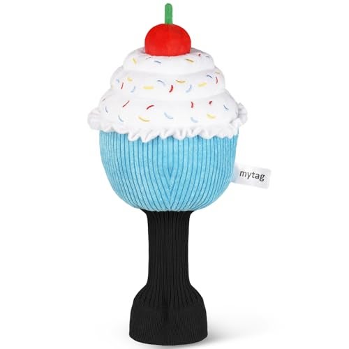 mytag Blue Cake Golf Headcover Funny Driver Head Cover, Soft Cotton-Filled Golf Club Cover for Men Women - Image 1