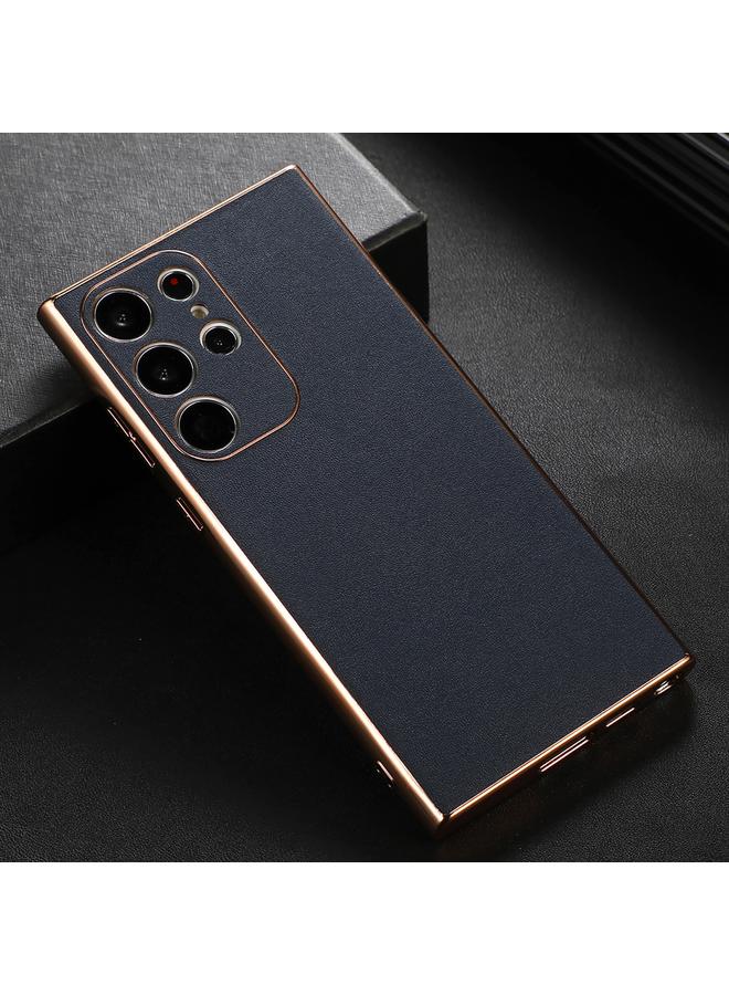 اس-توب جراب لهاتف Samsung Galaxy S23 Ultra 5G من الجلد الطبيعي من سلسلة Xiaoya مع طلاء نانو - Image 3